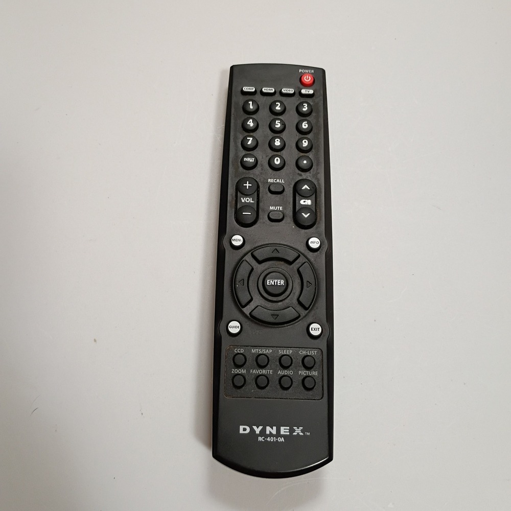 Dynex OEM RC-401-0A TV Remote DX-L15-10A DX-L19-10A DX-L19J10A